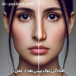 افتادگی نوک بینی بعد از عمل - دکتر جواد یزدانی