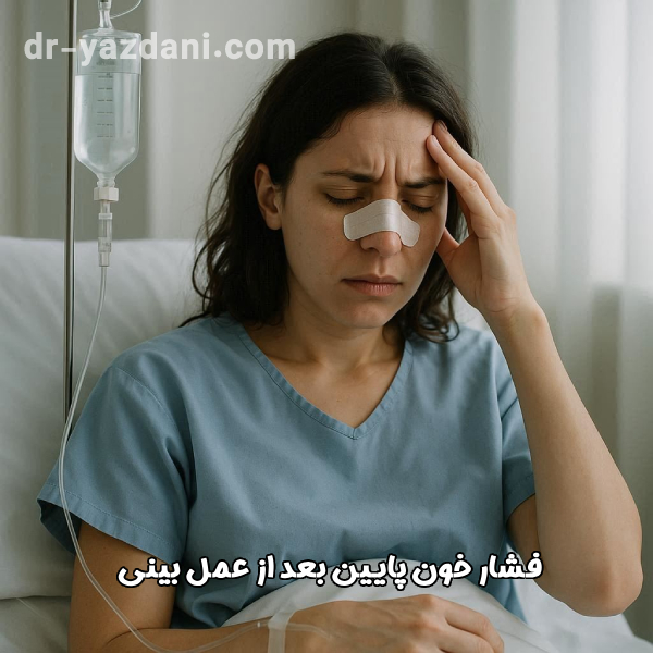 فشار خون پایین بعد از عمل بینی - دکتر جواد یزدانی
